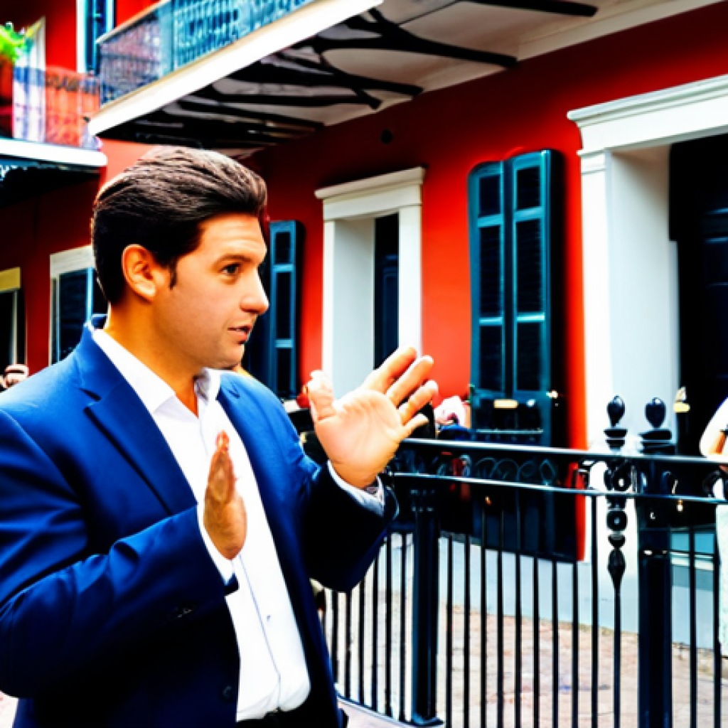 Street Magician in New Orleans**

"A street magician in the French Quarter of New Orleans, performing for a captivated crowd. He is wearing a sharp, but slightly worn suit, fully clothed, appropriate attire. The background includes wrought-iron balconies and colorful buildings. He's mid-gesture, misdirecting the audience. Perfect anatomy, correct proportions, natural pose, well-formed hands, proper finger count, safe for work, appropriate content, fully clothed, professional, family-friendly, high-quality photo."

**