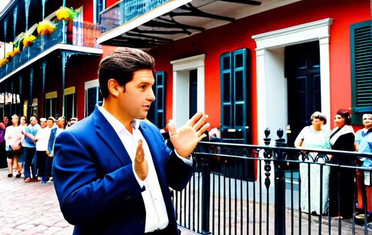 Street Magician in New Orleans**
"A street magician in the French Quarter of New Orleans, performing for a captivated crowd. He is wearing a sharp, but slightly worn suit, fully clothed, appropriate attire. The background includes wrought-iron balconies and colorful buildings. He's mid-gesture, misdirecting the audience. Perfect anatomy, correct proportions, natural pose, well-formed hands, proper finger count, safe for work, appropriate content, fully clothed, professional, family-friendly, high-quality photo."
**