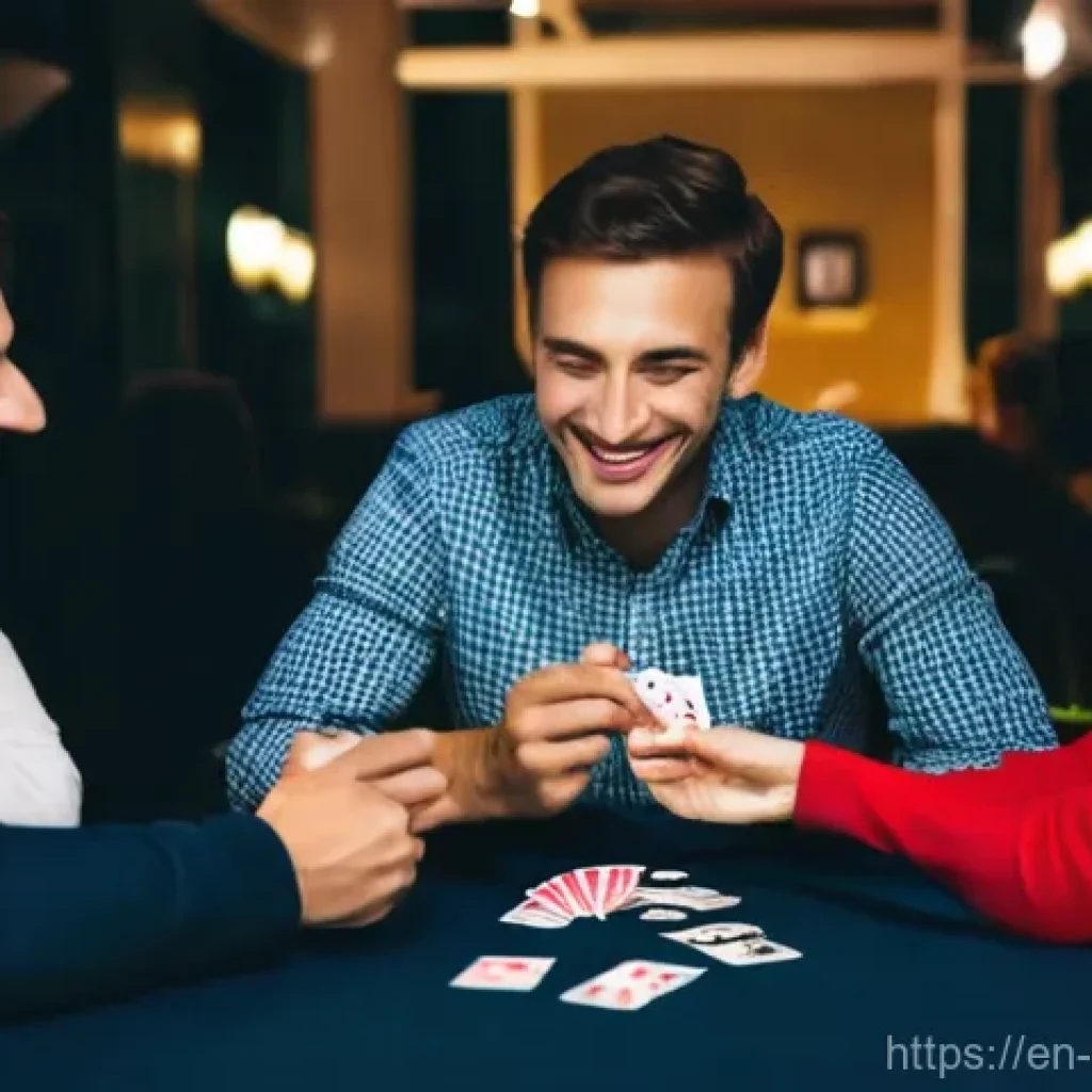 마술을 통해 배우는 자신감 - **Prompt:** A diverse group of adults (20s-50s) at a casual evening social gathering, initially look...