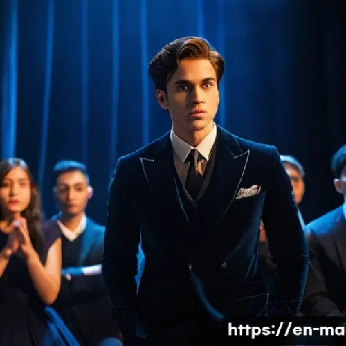 Home 11 마술 트릭 - **Prompt for Psychological Magic and Misdirection:**
"A male magician, dressed in a sharp, dark ...